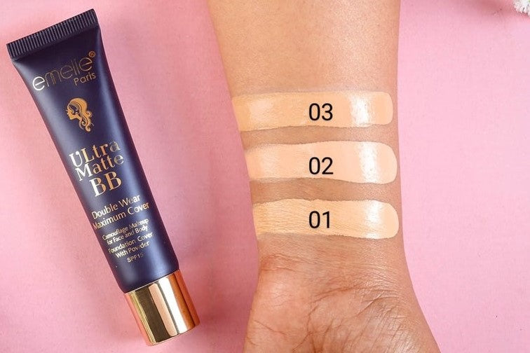 Ultra Matte BB Foundation Tube - 45g Emelie Cosmetics