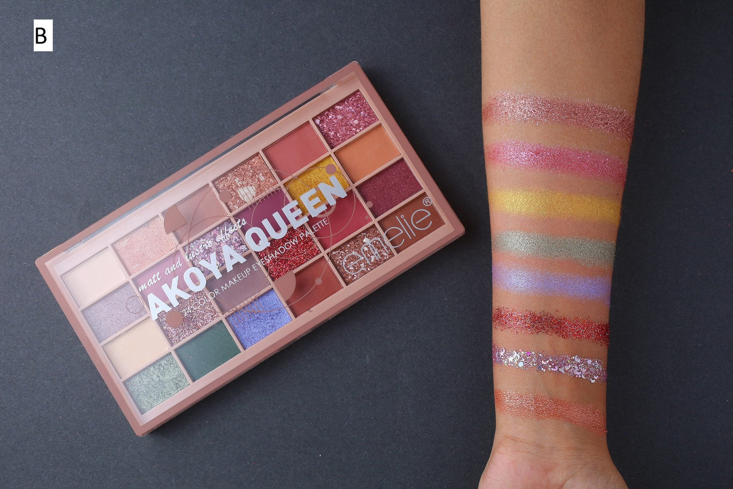 AKOYA Queen 24 Color Glitter Eyeshadow Pallete