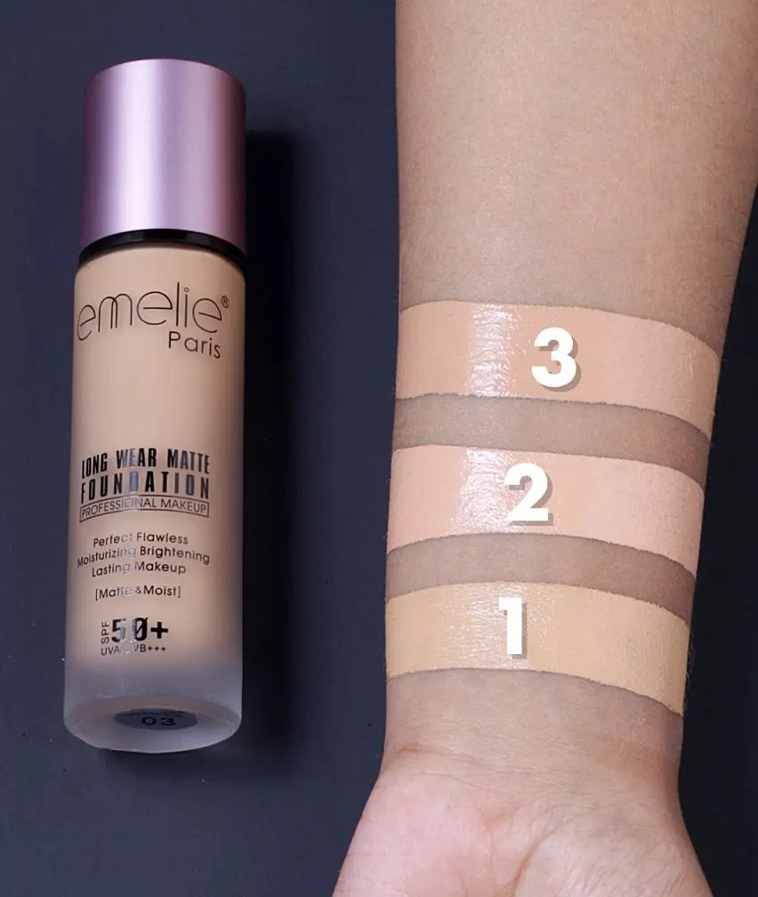 Professional Matte Foundation Emelie Cosmetics