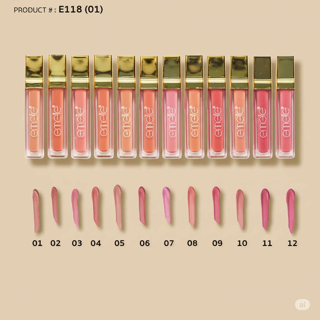 Emelie Matte Lip Gloss Set A Emelie Cosmetics.pk
