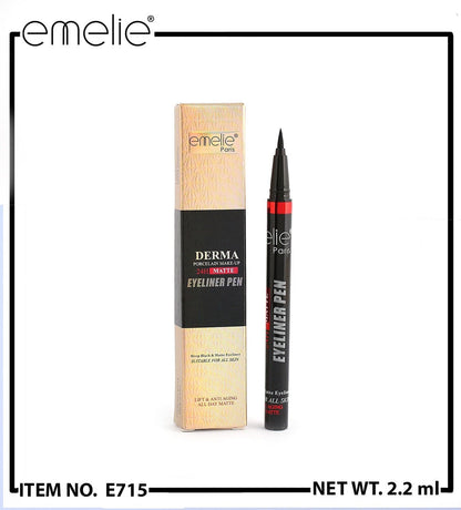 Derma 24H Matte Eyeliner Pen Emelie Cosmetics.pk