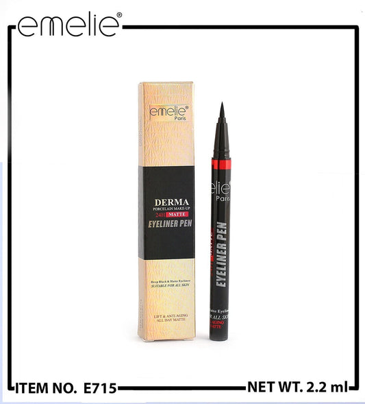 Derma 24H Matte Eyeliner Pen Emelie Cosmetics.pk