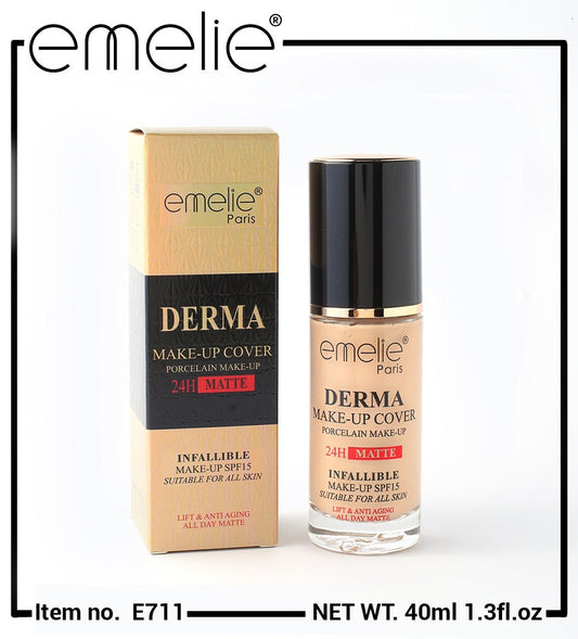 Derma Make up Cover Foundation Emelie Cosmetics