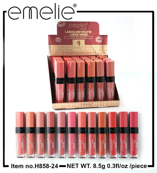 Emelie Matte Lip Gloss Valvet Emelie Cosmetics.pk