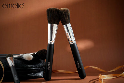 Ultimate Essentials Brush Set with Bag (6pcs) Emelie Cosmetics.pk