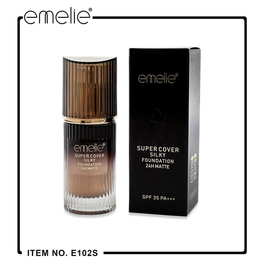 Super Cover Silky Foundation 24H Matte _ 40ml Emelie Cosmetics