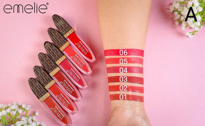 Emelie Silky Lip Gloss (6pc Set) Emelie Cosmetics.pk