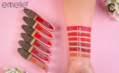 Emelie Silky Lip Gloss (6pc Set) Emelie Cosmetics.pk