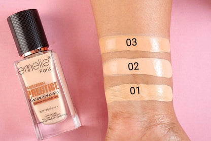 Professional Prestige Luminous Serum Foundation Emelie Cosmetics