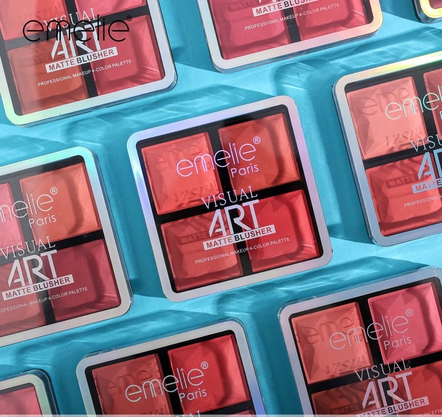 Natural Matte Finish Blush Palette Emelie Cosmetics.pk