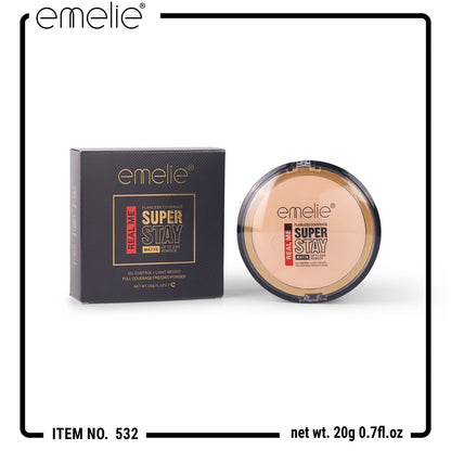 REAL ME Super Stay Matte Pressed Powder with Flawless Coverage (20g) Emelie Cosmetics.pk