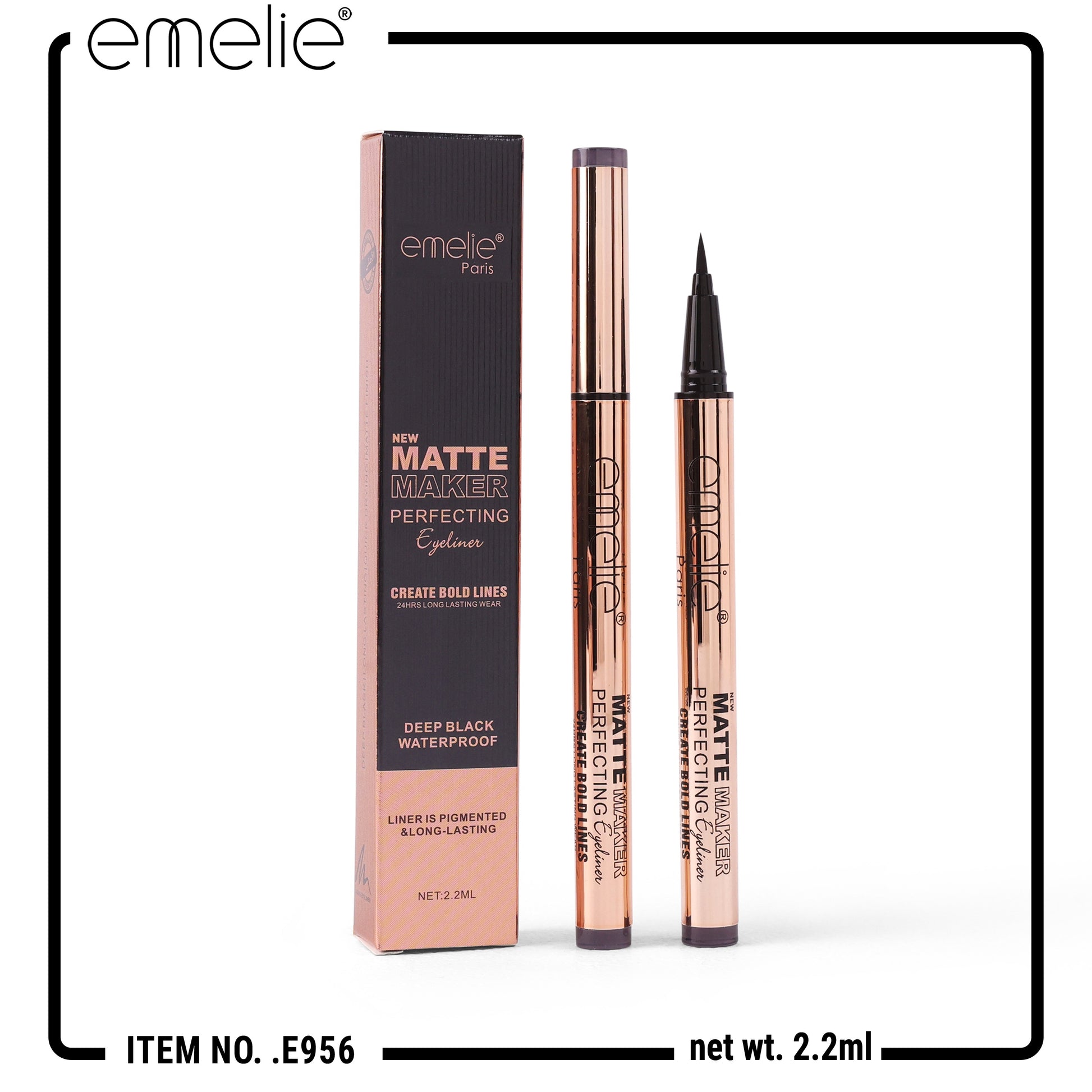 Emelie Paris Matte Maker Perfecting Eyeliner Emelie Cosmetics.pk