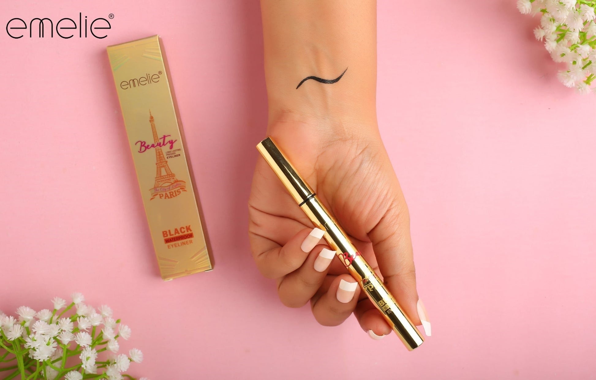 Beauty Black Water Proof Marker Liner Emelie Cosmetics.pk