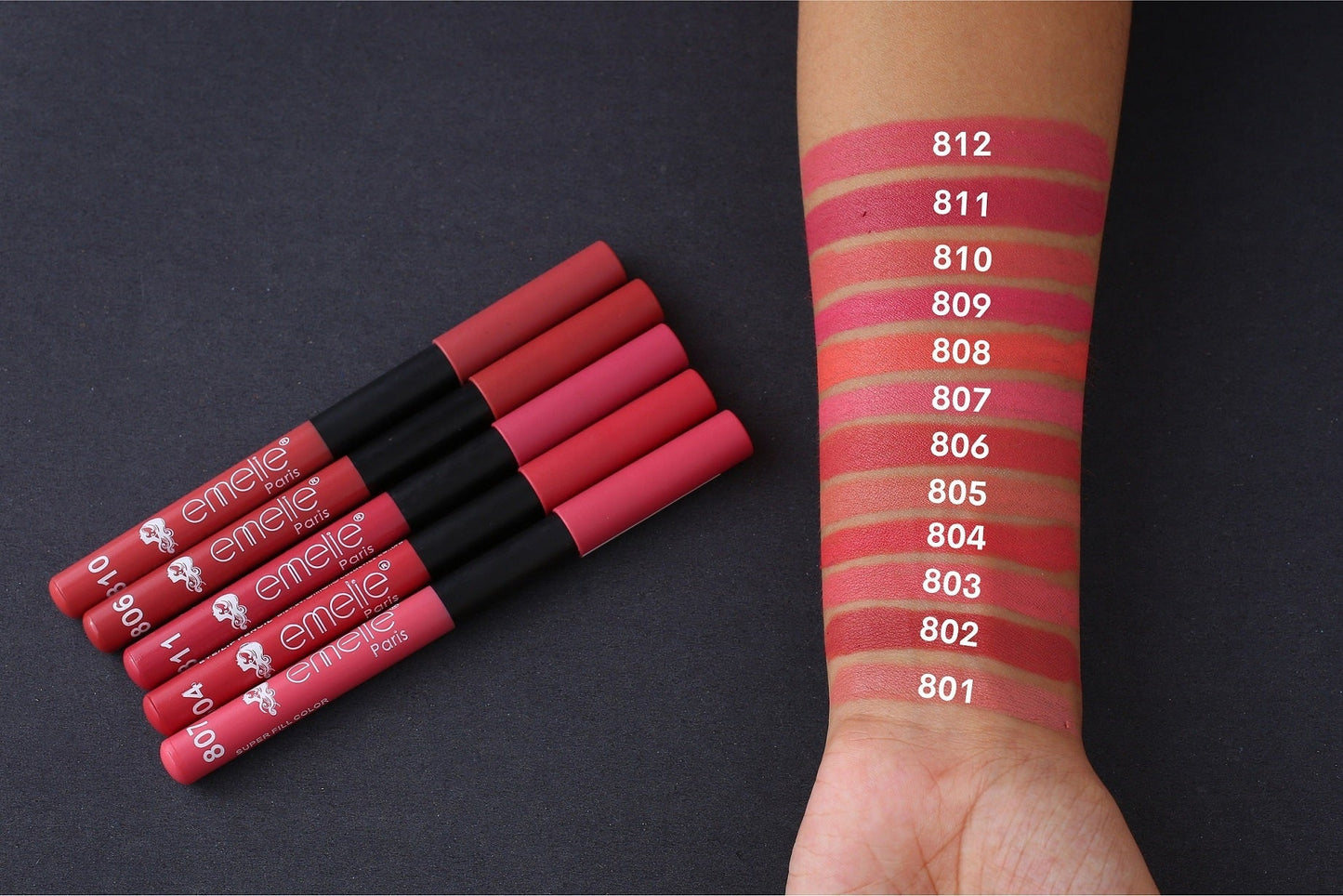 Matte Lip Pencil Emelie Cosmetics.pk