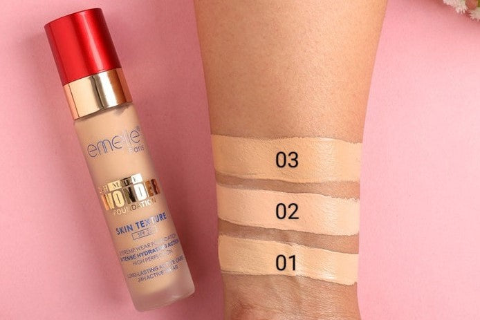 24H Matte Wonder Foundation - SPF 25 - 30ml Emelie Cosmetics