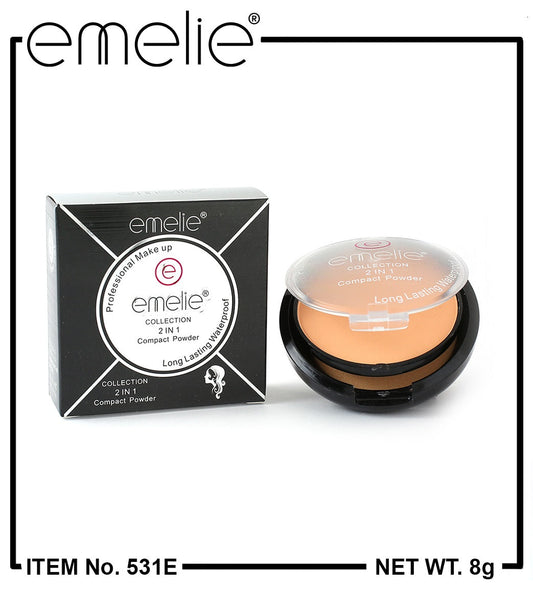 2 in 1 Compact Powder Emelie Cosmetics.pk