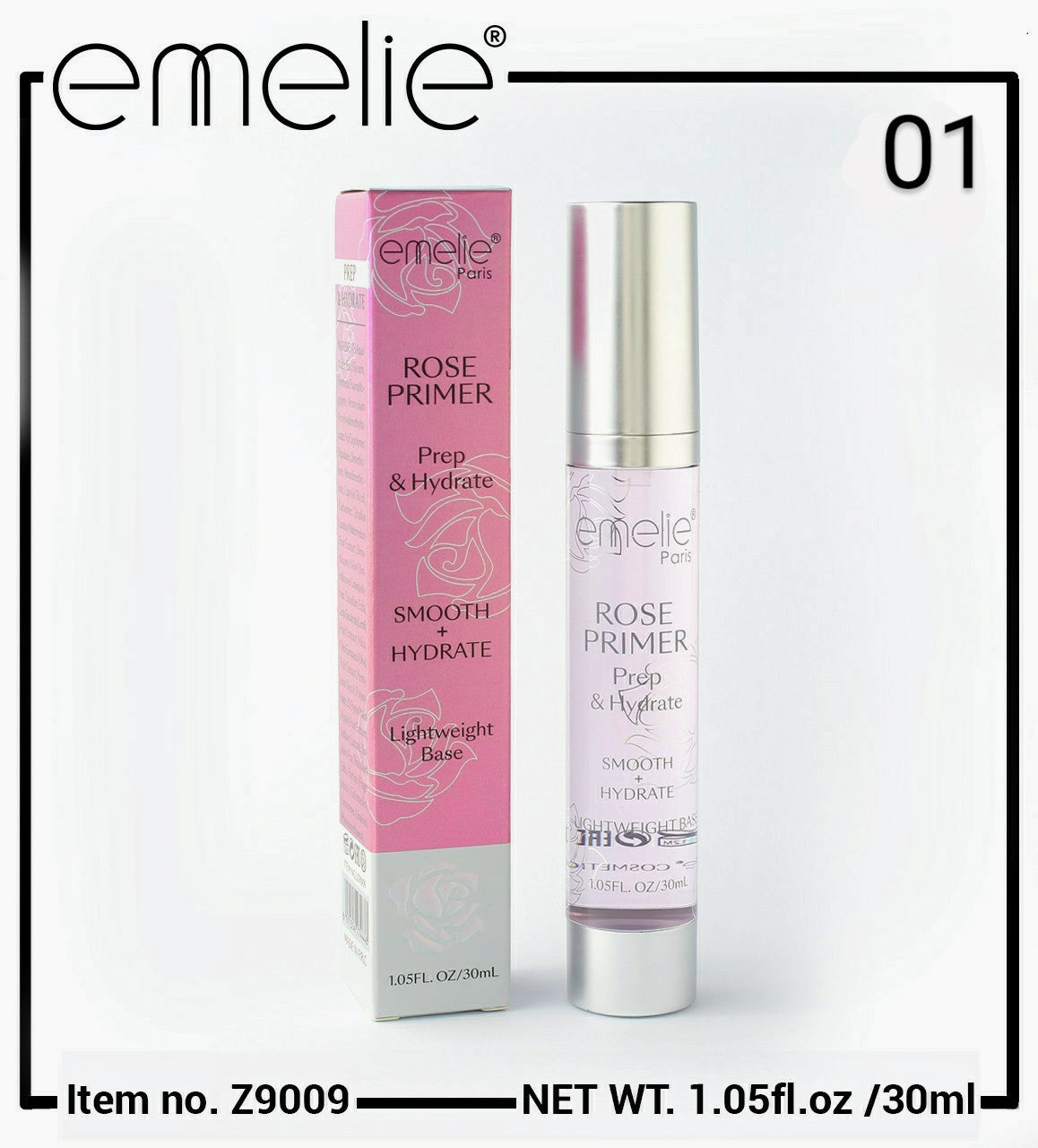 Prep & Hydrate Primer Clear - 30ml Emelie Cosmetics.pk