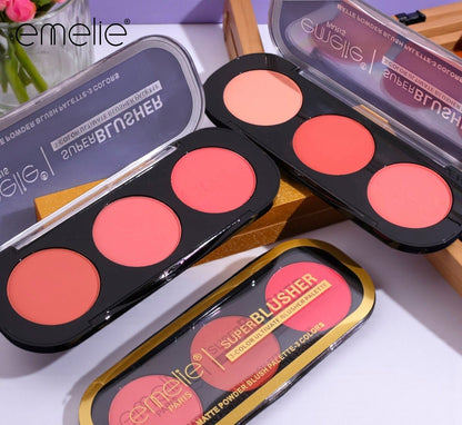 Emelie Paris Super Blusher - 3 - Color Ultimate Blush Palette