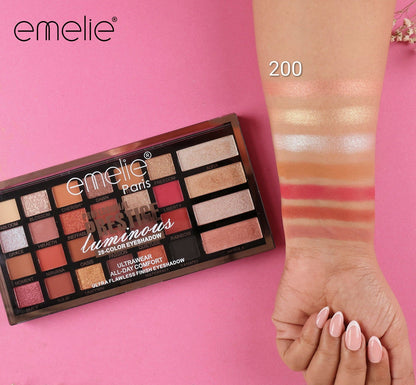 Emelie Paris Prestige Luminous 28-Color Eyeshadow Palette Emelie Cosmetics.pk