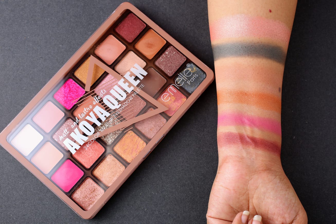 AKOYA Queen 24 Color Eyeshadow Pallete Emelie Cosmetics.pk