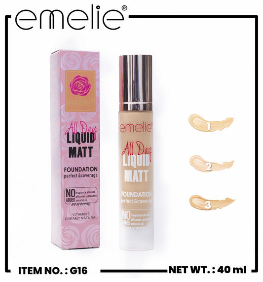 All Day Foundation Emelie Cosmetics