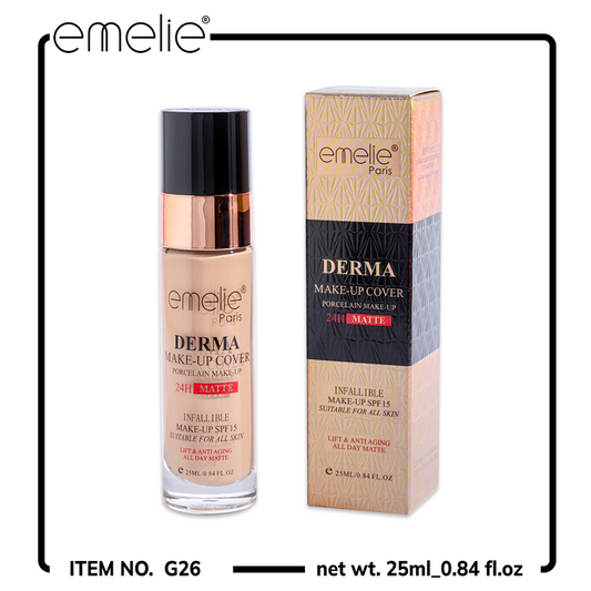 Derma Make Up Cover Foundation - 25ml Emelie Cosmetics