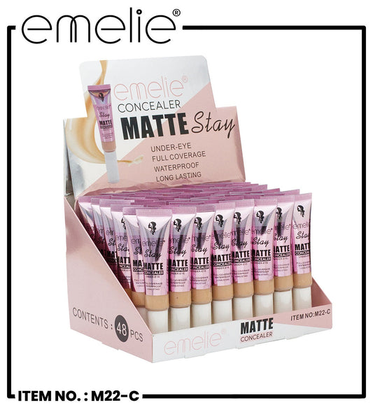 Matte Stay Under-Eye Concealer Tube Emelie Cosmetics