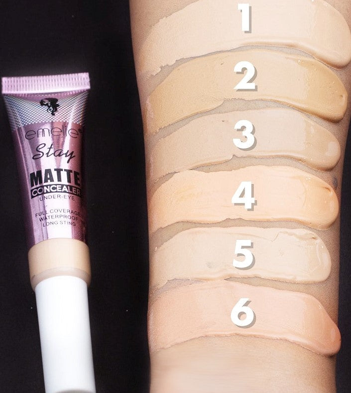 Matte Stay Under-Eye Concealer Tube Emelie Cosmetics