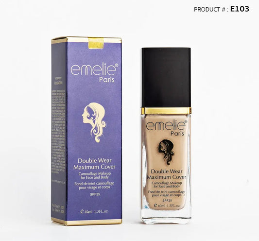 Double Wear & Maximum Cover Foundation Emelie Cosmetics