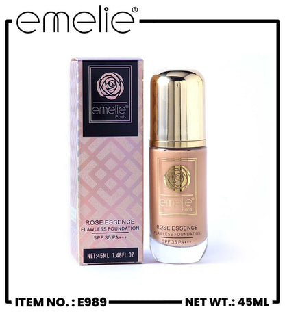 Rose Essence Flawless Foundation Emelie Cosmetics