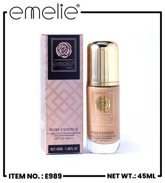 Rose Essence Flawless Foundation Emelie Cosmetics