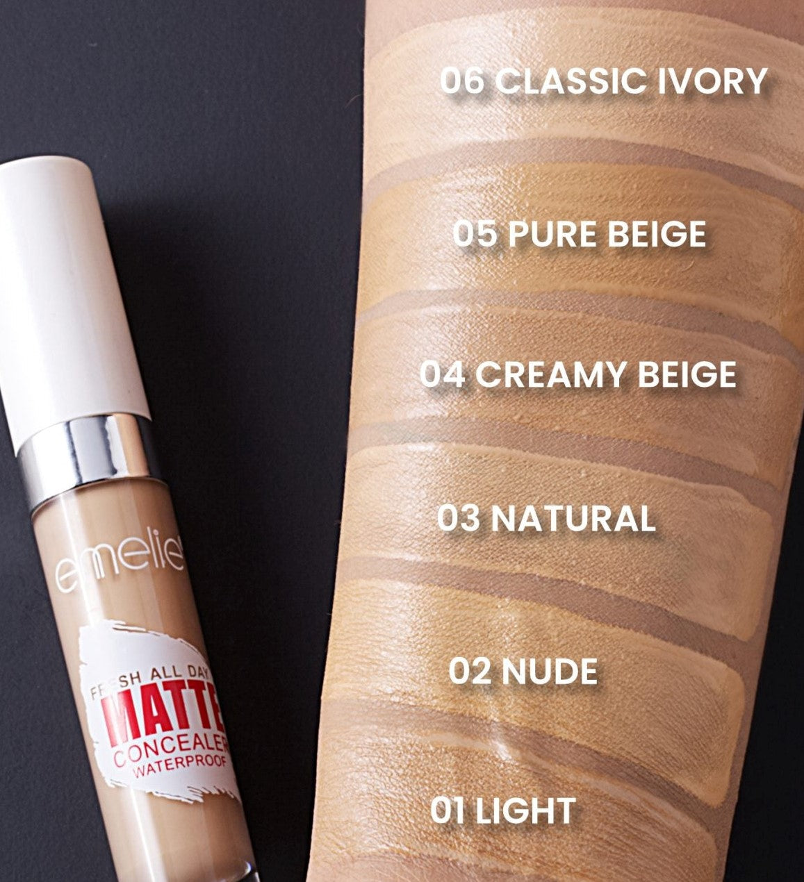 Fresh All Day Matte Concealer Emelie Cosmetics