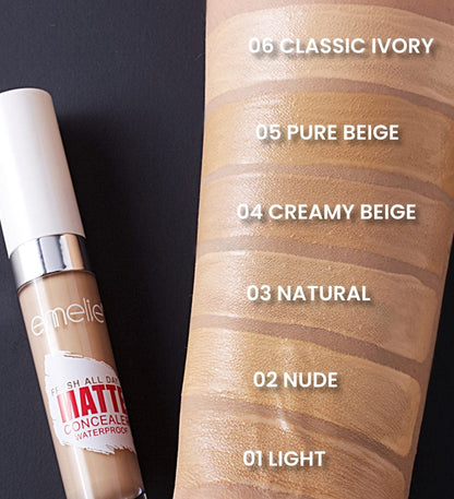 Fresh All Day Matte Concealer Emelie Cosmetics