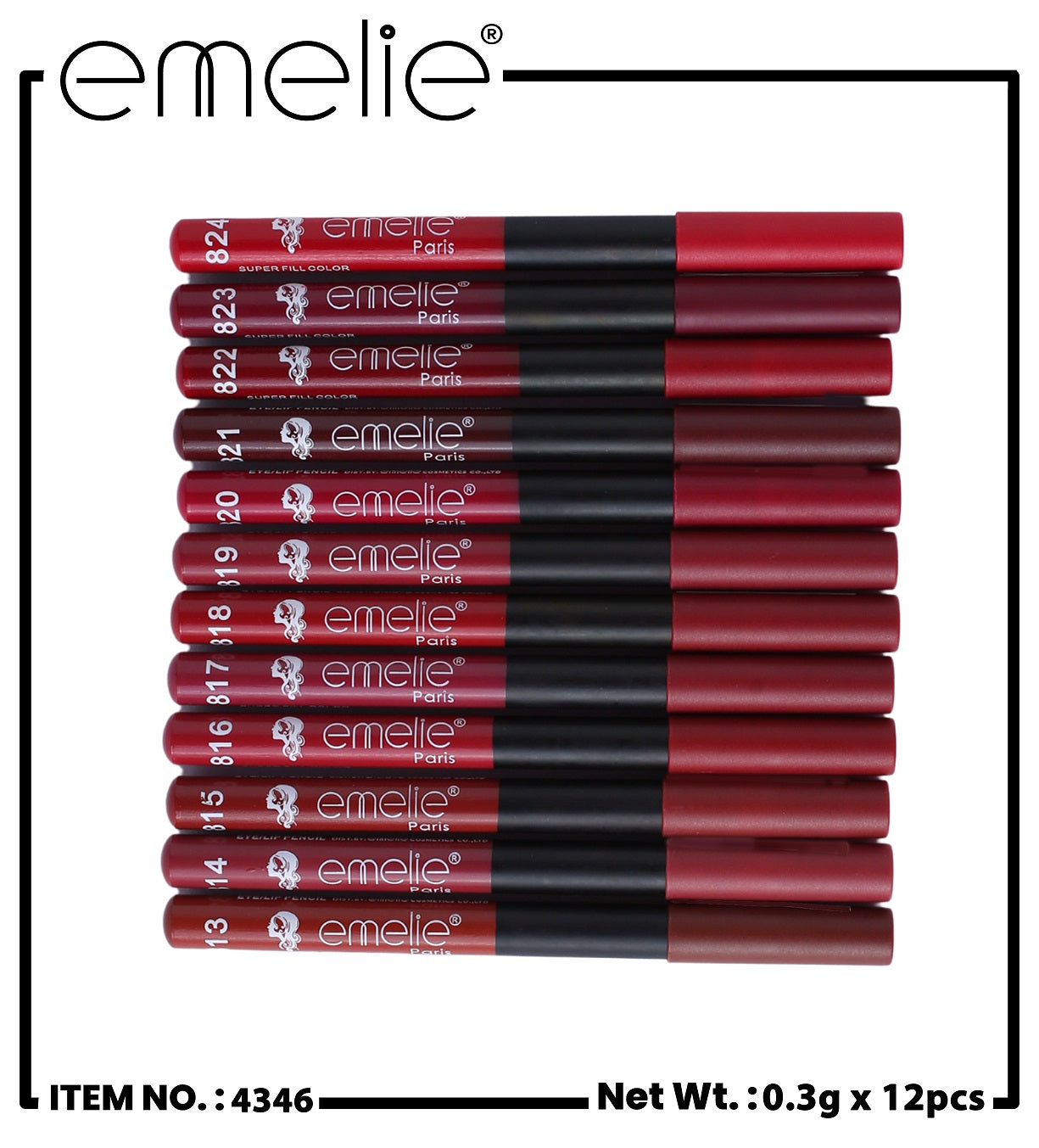 Matte Lip Pencil Emelie Cosmetics.pk