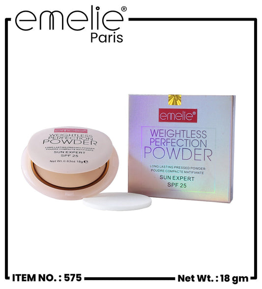 Weightless Perfect Compact Powder Emelie Cosmetics.pk