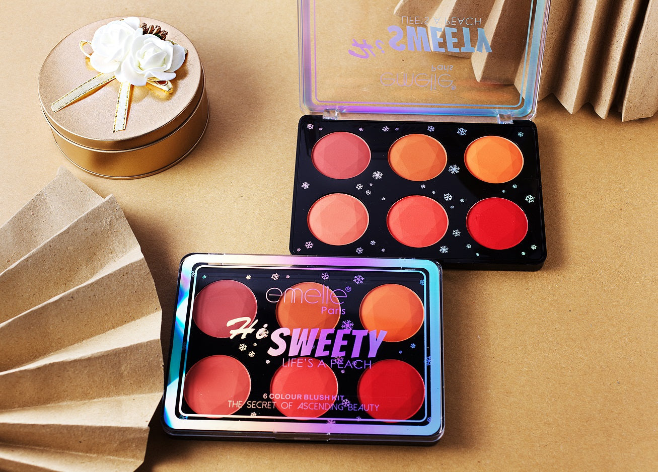 Hi Sweety 6 Color Blush Kit Emelie Cosmetics.pk