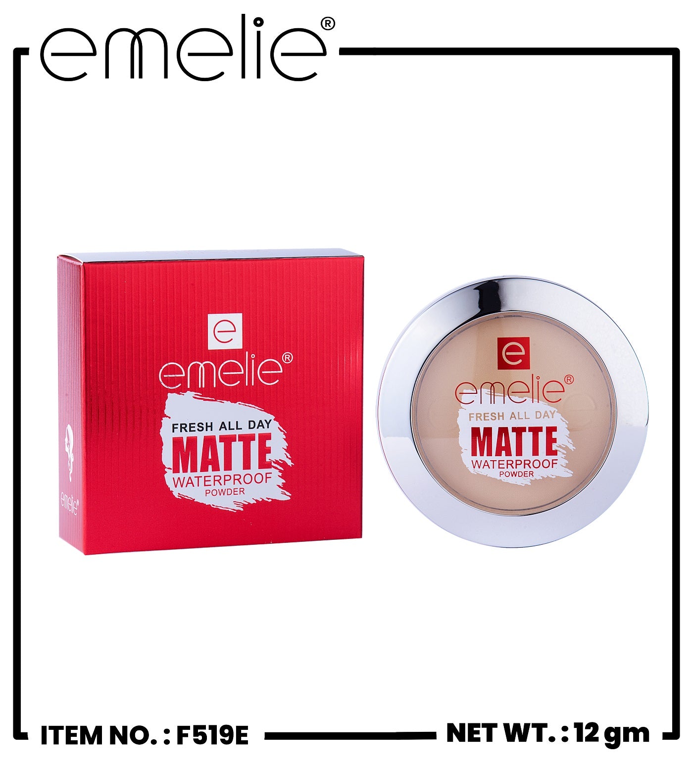 Fresh All Day Compact Powder Emelie Cosmetics.pk