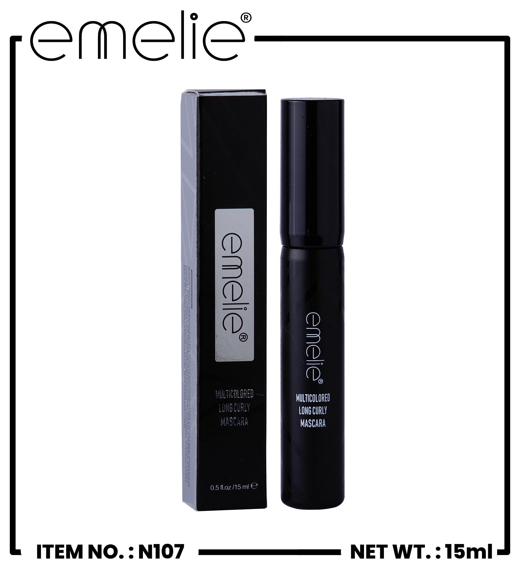 Long Curly Mascara Emelie Cosmetics.pk