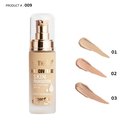 Emelie Full Coverage Skin Foundation Emelie Cosmetics