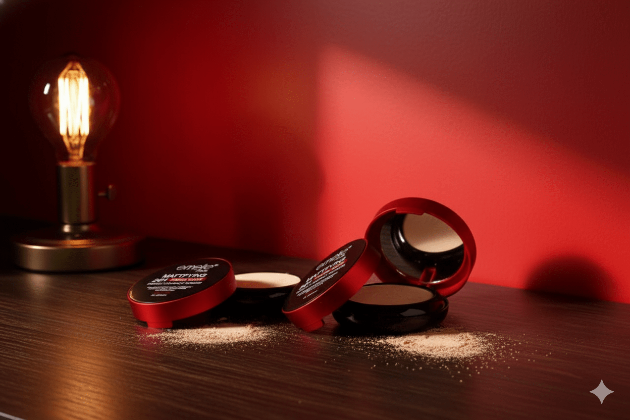 Mattifying 24H Fresh Wear Perfect Compact Powder Emelie Cosmetics.pk
