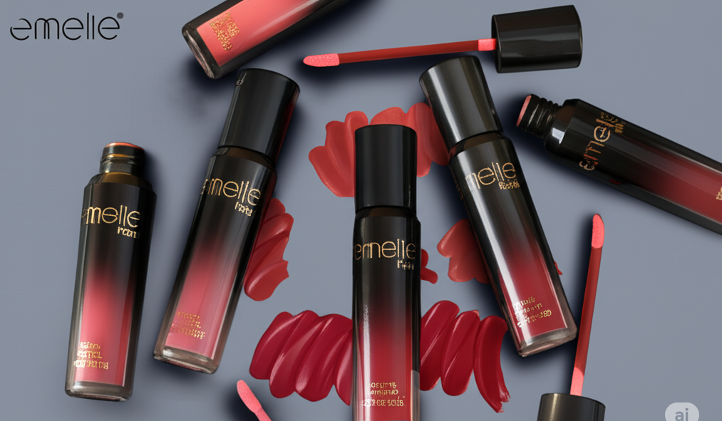 Emelie Liquid Lip Gloss - 6pc Set Emelie Cosmetics.pk
