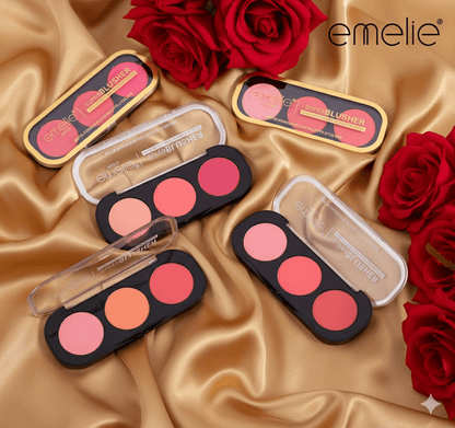 Emelie Paris Super Blusher - 3 - Color Ultimate Blush Palette