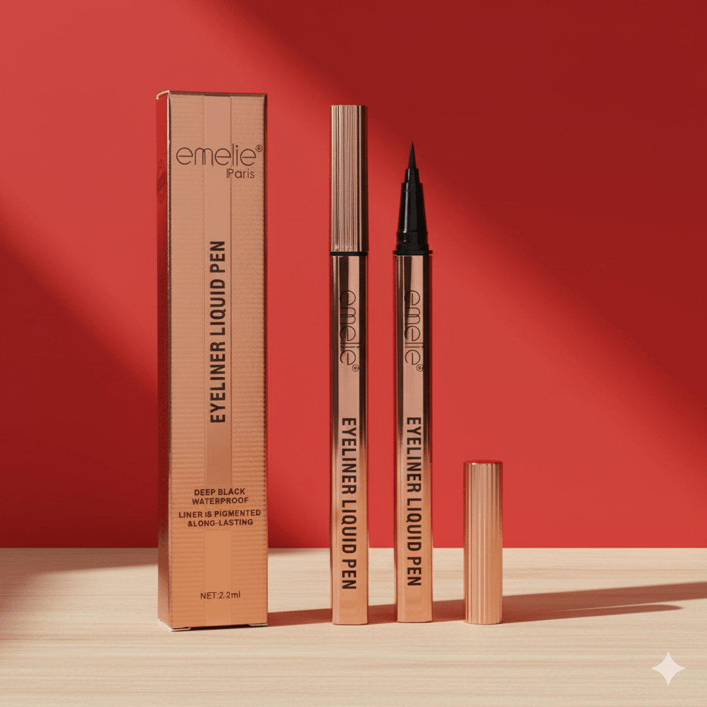 Eyeliner Liquid Pen - Deep Black Waterproof, 24H Smudge-Proof