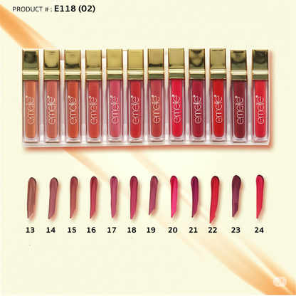 Emelie Matte Lip Gloss Set B Emelie Cosmetics.pk