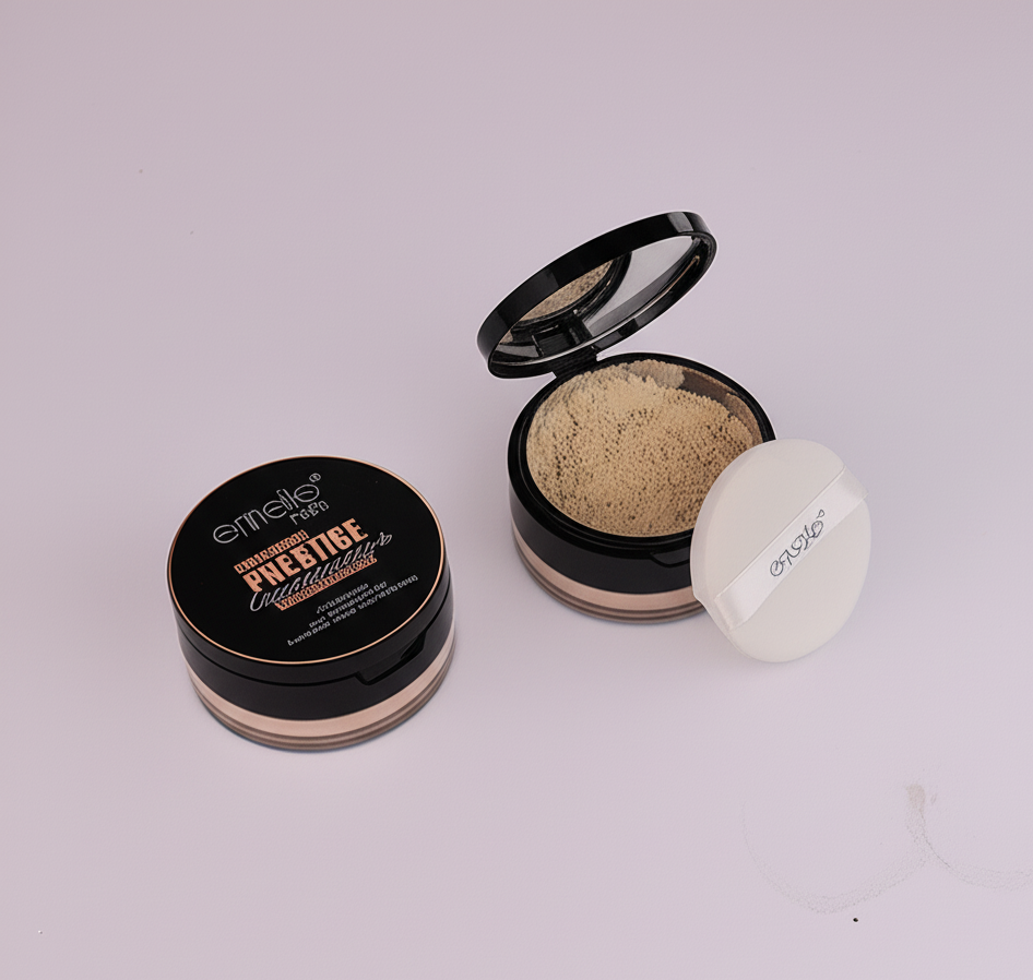 PROFESSIONAL PRESTIGE Cuminous Loose Powder – Flawless Matte, All-Day Wear Emelie Cosmetics.pk