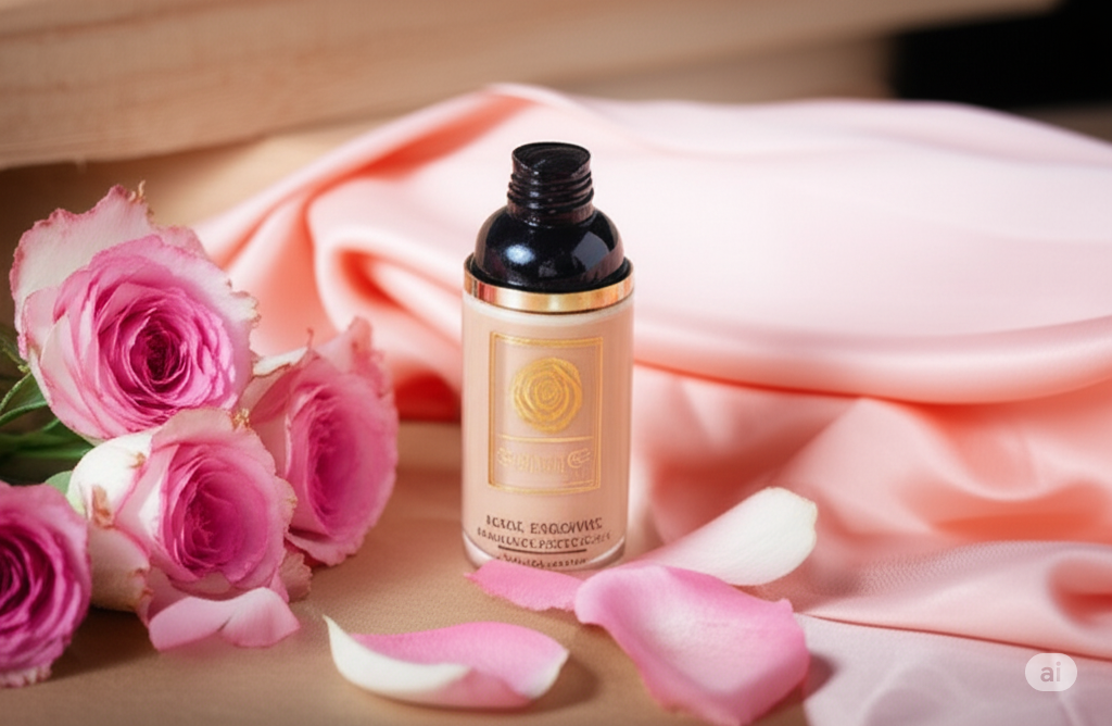 Rose Essence Flawless Foundation Emelie Cosmetics