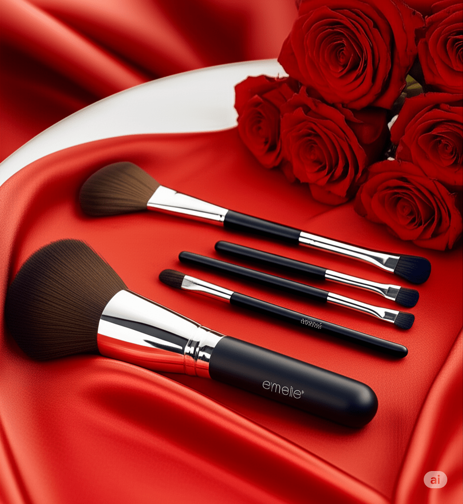 Ultimate Essentials Brush Set with Bag Emelie Cosmetics.pk