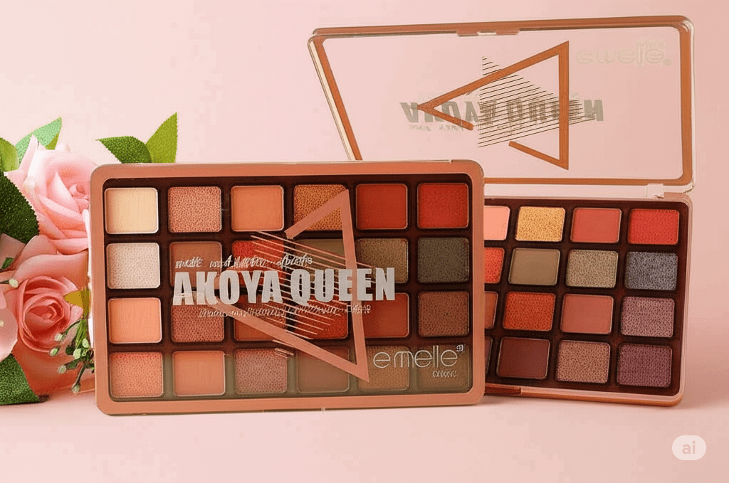 AKOYA Queen 24 Color Eyeshadow Pallete Emelie Cosmetics.pk
