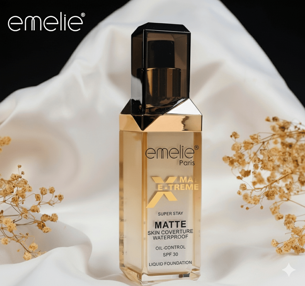 EXTREME Matte Super Stay liquid Foundation 30ml SPF_30 Emelie Cosmetics.pk