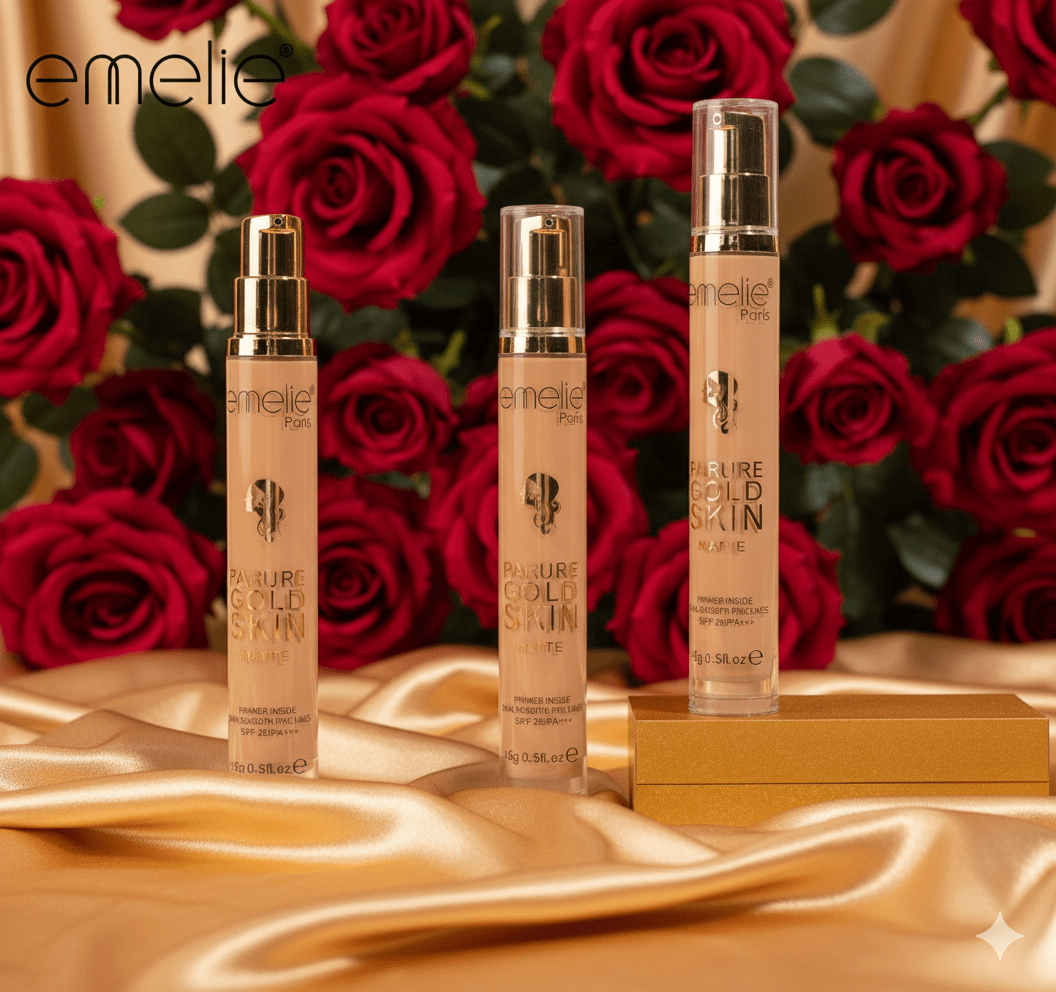 Emelie® Paris Parure Gold Skin Matte Foundation – Net 15g